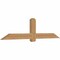 Ekena Millwork Eugene Smooth Timber Gable Bracket, Western Red Cedar, 84"W x 21"H x 3 1/2"D x 5 1/2"F, 6/12 Pitch GBW084X21X0406EUG00SWR - alternate 5